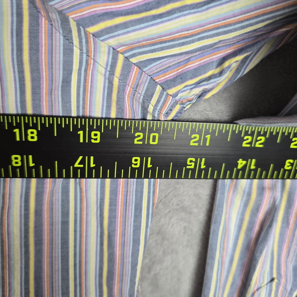 J.McLaughlin Womens‎ Modern Fit Striped Button Down Shirt Cotton Multi-Color S - Picture 6 of 7